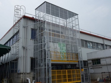 直頂式超大型升降機 起重裝卸升降平臺 安全封閉不銹鋼升降機