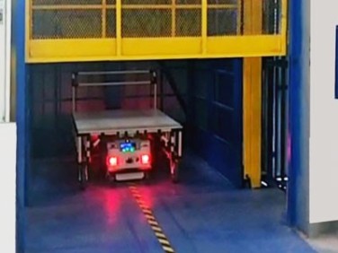 AGV小車自動進出貨直頂式升降臺系列