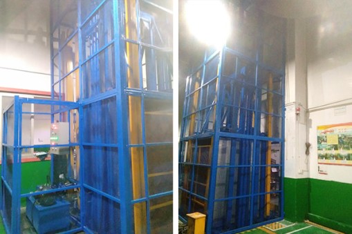 TCL瑞智（惠州）制冷設(shè)備公司定制直頂式升降臺(tái)安裝