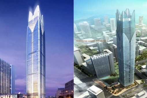 華楠駿業(yè)完美完成廣州琶洲霸主--311米高“天目廣場”頂模拆除